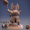 Dwarf Fighter Paladin Polearm Master | Dungeons and Dragons | 28mm,32mm,75mm Scales | Pathfinder Mini for Painting | Daybreak Miniatures