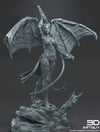Succubus Female Demon Pinup Optional Terrain Base | Available : 50mm, 70mm, 100mm tall | Dungeons and Dragons | Pathfinder |