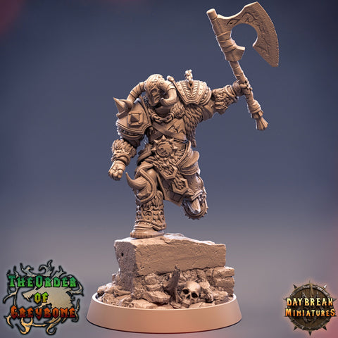 Oathbreaker Paladin Chaos Knight Unpainted Miniature | 28mm, 32mm, 75mm Scales | Dungeons and Dragons | Pathfinder | Daybreak Miniatures