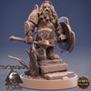 Dwarf Fighter Paladin Axe and Shield | Dungeons and Dragons | 28mm,32mm,75mm Scales | Pathfinder Mini for Painting | Daybreak Miniatures