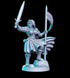 Female Fighter Paladin | 28mm, 32mm, 75mm Scale | Sexy Female unpainted resin Figurine mini -D&D Dungeons and Dragons | RN Estudio