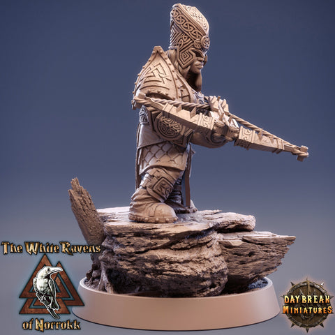 Dwarf Fighter Crossbow Expert | Dungeons and Dragons | 28mm,32mm,75mm Scales | Pathfinder Mini for Painting | Daybreak Miniatures