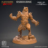 Werewolf Fighter, Wolf Folk, Wolfkind | 28mm, 32mm,75mm Scales | Resin Miniature | Dungeons and Dragons | Figure for painting |Pathfinder |