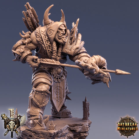 Orc War Chief | Orc Archer Fighter Ranger Barbarian | Scales: 28mm | 32mm | 75mm |  Megaboss | Dungeons and Dragons | Pathfinder |