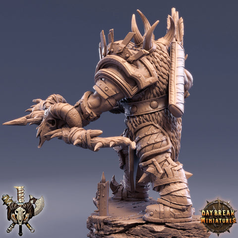 Orc War Chief | Orc Archer Fighter Ranger Barbarian | Scales: 28mm | 32mm | 75mm |  Megaboss | Dungeons and Dragons | Pathfinder |