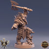 Orc Fighter Barbarian Battle Axe | Scales: 28mm | 32mm | 75mm |Megaboss | Dungeons and Dragons | Pathfinder |