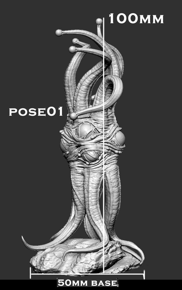 Mindwitness (Mind Flayer infected Beholder) Elder Brain |100 mm (3.9") tall 28mm,32mm,75mm Scales | Dungeons and Dragons |Pathfinder |DnD 5e