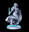 Pinup Female Rogue Assassin | 28mm Scale | 32mm Scale Miniature | 75mm Scale | Sexy Female unpainted resin Figurine mini - D&D
