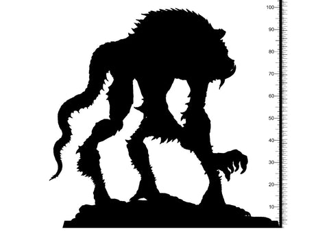 Monstrosity Monster predator Miniature A-Mi-Kuk  | 100mm tall | 28mm and 32mm scale |  | Dungeons and Dragons | Pathfinder | Clay Cyanide |