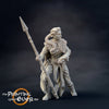 Human Ranger Fighter with Spear | Miniature | 28mm Scale | 32mm Scale | 75mm Scale | Pathfinder Figure | DnD | Ranger Figurine unpainted |