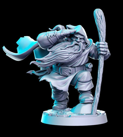 Fighter Adventurer Ranger Dwarf Miniatures| Dungeons and Dragons | 28mm, 32mm, 75mm Scales| Pathfinder | Resin Figure for Painting |