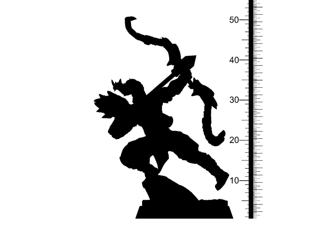Skeleton Undead Archer White Runner | 28mm, 32mm,75mm Scales | Resin Miniature | Dungeons and Dragons | Figure for painting | Pathfinder |