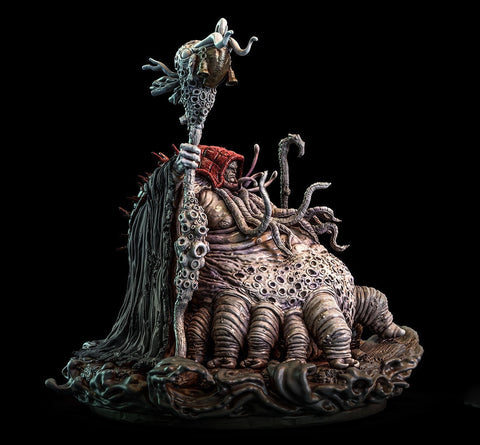Demon Devil  Abyssal High Priest |  28mm, 32mm, Scales Huge, Gargantuan | Dungeons and Dragons 5e | Pathfinder | Figurine | DnD5e Mini |