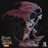 Greater Devil - Horned Devil Resin Miniature| Medium 40mm, Large 50mm, Huge 65mm (BASE Sizes) |Nine Hells | Demon | Dungeons and Dragons |
