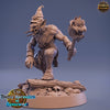 Goblin Shaman Mace Fighter | DnD Miniatures | Dungeons and Dragons | 28mm, 32mm, 75mm scale| Pathfinder| Goblin Figure | Daybreak Miniatures