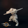 Orc / Half-Orc Fighter Archer Miniature | 28mm Scale | 32mm Scale | 75mm Scale Pathfinder Figure | DnD |Figurine unpainted |