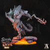 Barbed Devil Resin Miniature/ Dragonborn PC | 28mm,32mm Scale /Large 50mm, Huge 65mm BASE Sizes | Nine Hells | Demon | Dungeons and Dragons|