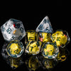 Chicken Family DnD Resin DICE SET (7 dice + 1 large Mother Hen D20) | Includes: Mother, Chicks and Egg | Dungeons & Dragons 5EDice |