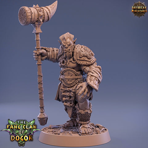 Bugbear Fighter Warrior Barbarian  | Scales 28mm | 32mm | 75mm |  Megaboss | Dungeons and Dragons | Pathfinder | Daybreak Miniatures