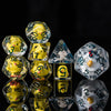 Chicken Family DnD Resin DICE SET (7 dice + 1 large Mother Hen D20) | Includes: Mother, Chicks and Egg | Dungeons & Dragons 5EDice |