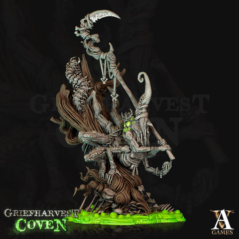 Coven Green Hag Witch |  28mm,32mm 75mm Scale | Evil Fey Monster| Dungeons and Dragons| Archvillain Games | Hardibeth - Whisper of the Woods