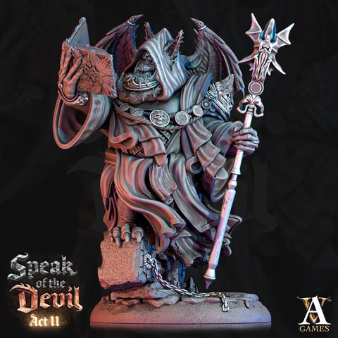 Greater Devil - Amnizu Devil, styx devils Resin Miniature| Medium 35mm, Large 50mm, Huge 65mm (BASE Sizes) | Demon | Dungeons and Dragons |