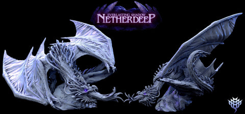 Elder Brain Dragon | Young, Mature & Ancient Sizes 225mm High - 330mm Long | Dungeons and Dragons 5e | Dragon Mindflayer Monster Figure