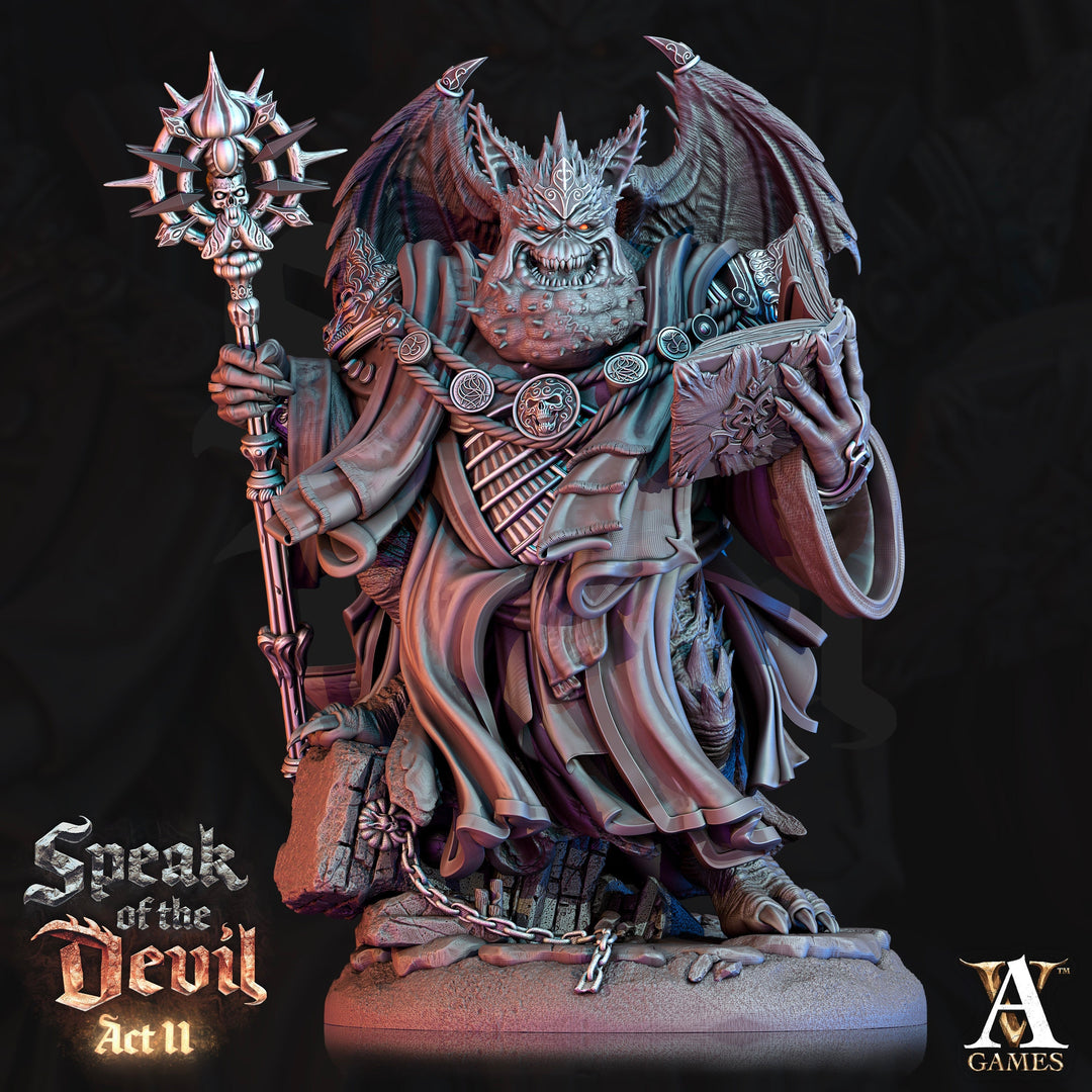 Greater Devil - Amnizu Devil, styx devils Resin Miniature| Medium 35mm, Large 50mm, Huge 65mm (BASE Sizes) | Demon | Dungeons and Dragons |