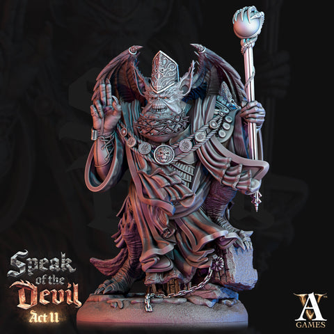 Greater Devil - Amnizu Devil, styx devils Resin Miniature| Medium 35mm, Large 50mm, Huge 65mm (BASE Sizes) | Demon | Dungeons and Dragons |