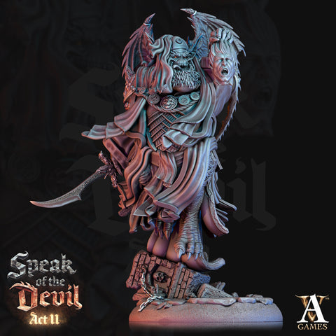 Greater Devil - Amnizu Devil, styx devils Resin Miniature| Medium 35mm, Large 50mm, Huge 65mm (BASE Sizes) | Demon | Dungeons and Dragons |