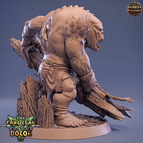 Oger, Troll Unpainted mini | 28mm & 32mm Scale 75mm,100mm Tall | Dungeons and Dragons| Pathfinder Oger| Daybreak Miniatures | Tabletop RPG |