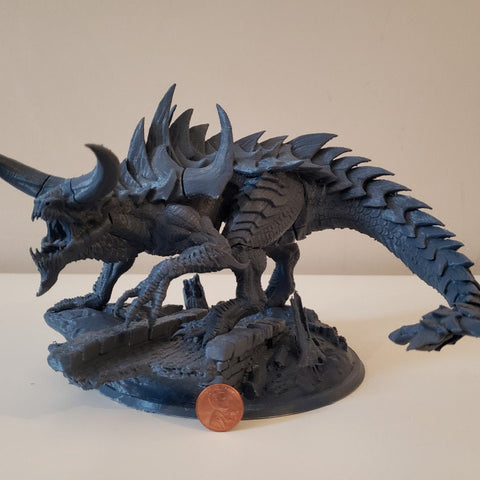 Tarrasque Remastered- Lord of The Print  | Gargantuan Monstrosity 75mm,100mm, 150mm Base | Resin 3d printed | Dungeons and Dragons | DnD 5e|