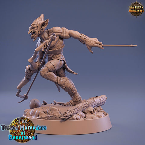 Goblin Archer | DnD Miniatures | Dungeons and Dragons | 28mm, 32mm, 75mm scale| Pathfinder | Figure for Painting| Gloomspite Glitz