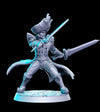 Pirate Captain Swashbuckler Two-Weapons | 28mm,32mm,75mm Scale | Dungeons and Dragons Unpainted Resin Figurine mini - D&D 5e | RN Estudio