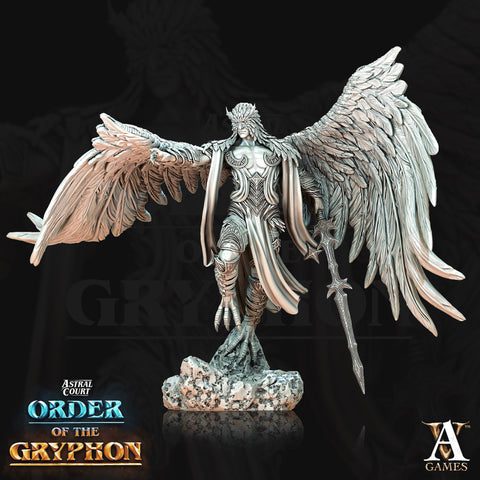 Male Celestial Angel, Solar, Deva | 28mm, 32mm, 75mm Scales | Dungeons and Dragons 5e figure | Pathfinder | Archvillain Games