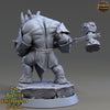 Rhinokin, Rhino-folk WarriorScales: 28mm, 32mm,54mm,75mm | D&D 5e Megaboss | Dungeons and Dragons | Pathfinder | Daybreak Miniatures