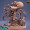 Goblin mounted on Giant Spider | Dungeons and Dragons | 28mm and 32mm Scales| Pathfinder | Figure for Painting| Daybreak Miniatures