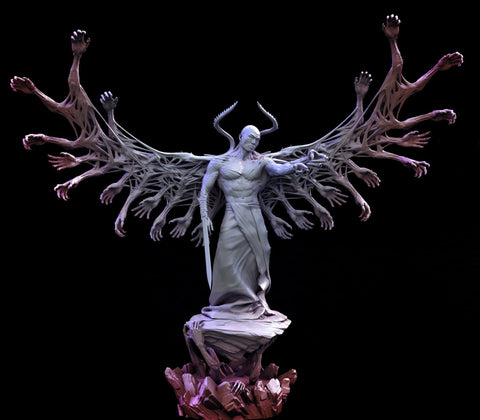 Fallen Angel, Afflicted Celestial | 28mm, 32mm, 75mm Scales | Angel demon Miniature | Dungeons and Dragons |Pathfinder | Mini Monster Mayhem