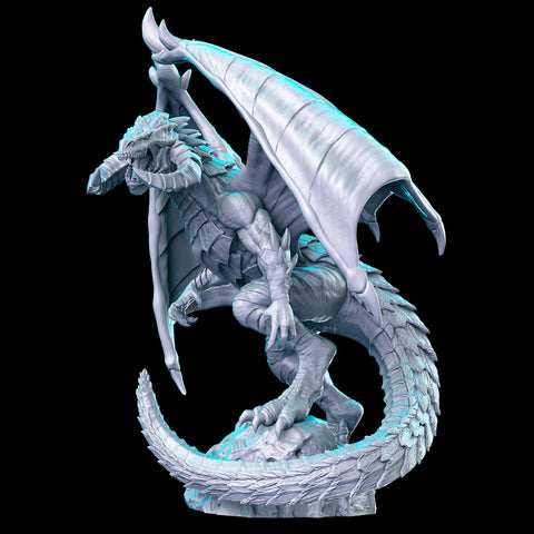Ancient Gargantuan Dragon| 115mm tall to Head and 150mm top of wings (3 Sizes Options) | Dragon Queen | Dungeons and Dragons 5e | RN Estudio