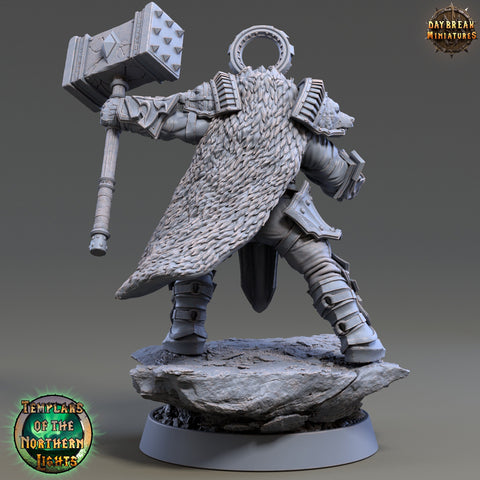Oath of  Conquest Paladin, Cleric  | 28mm, 32mm, 54mm, 75mm Scales | 100mm Tall | Dungeons and Dragons | Pathfinder | Daybreak Miniatures