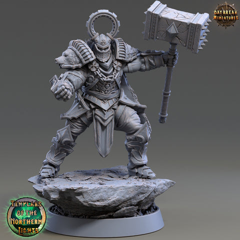 Oath of  Conquest Paladin, Cleric  | 28mm, 32mm, 54mm, 75mm Scales | 100mm Tall | Dungeons and Dragons | Pathfinder | Daybreak Miniatures