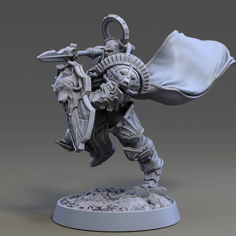 Oath of Conquest Paladin, Fighter | 28mm, 32mm, 54mm, 75mm Scales | 100mm Tall | Dungeons and Dragons | Pathfinder | Daybreak Miniatures