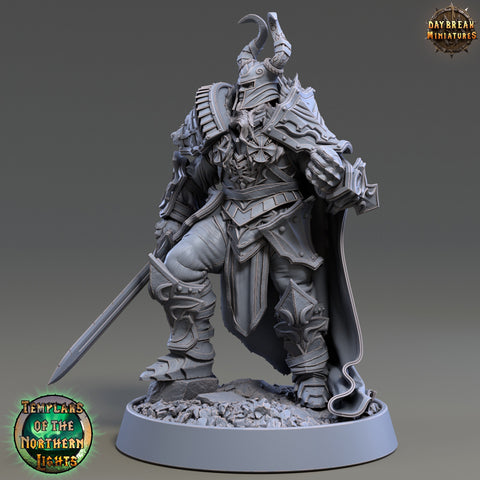 Oath of  Vengeance Paladin Unpainted Miniature | 28mm, 32mm, 54mm 75mm Scales | Dungeons and Dragons | Pathfinder | Daybreak Miniatures