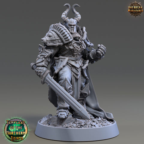 Oath of  Vengeance Paladin Unpainted Miniature | 28mm, 32mm, 54mm 75mm Scales | Dungeons and Dragons | Pathfinder | Daybreak Miniatures