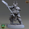 Oath ofConquest Paladin Unpainted Miniature | 28mm, 32mm, 54mm 75mm Scales | Dungeons and Dragons | Pathfinder | Daybreak Miniatures