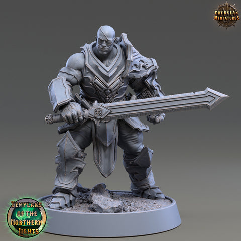 Oath Breaker Paladin, Fighter  | 28mm, 32mm, 54mm, 75mm Scales | 100mm Tall | Dungeons and Dragons | Pathfinder | Daybreak Miniatures