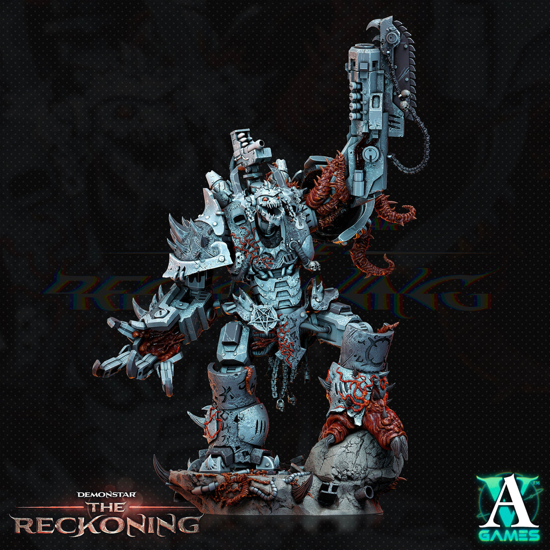 Armari Chaosbred Devastator | 65mm Base & 75mm Base Sizes  | 28/32mm Scale | Sci-Fi Wargames TTPG Resin Miniature | Archvillain Games