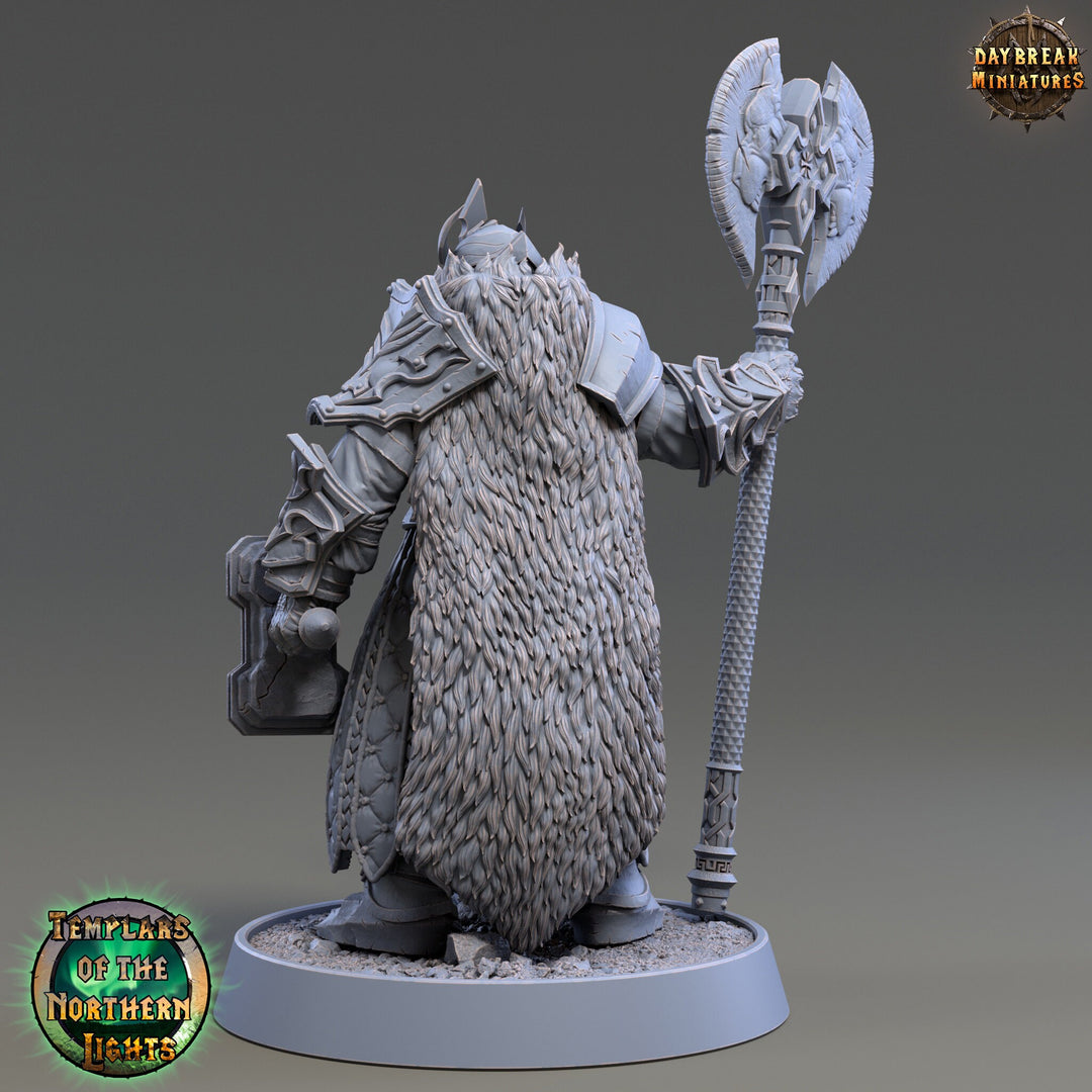 Oath of  Conquest Paladin, Cleric Unpainted Miniature | 28mm, 32mm, 54mm 75mm Scales | Dungeons and Dragons Pathfinder | Daybreak Miniatures