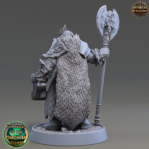 Oath of  Conquest Paladin, Cleric Unpainted Miniature | 28mm, 32mm, 54mm 75mm Scales | Dungeons and Dragons Pathfinder | Daybreak Miniatures