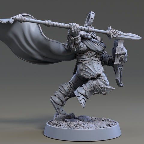 Oath of Conquest Paladin, Fighter | 28mm, 32mm, 54mm, 75mm Scales | 100mm Tall | Dungeons and Dragons | Pathfinder | Daybreak Miniatures